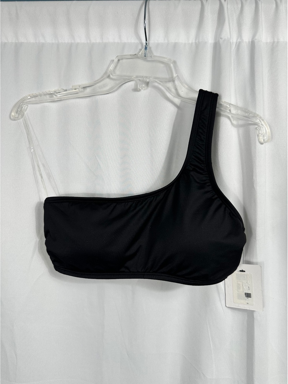 Gibson Latimer Black One Shoulder Bikini Top Size Small